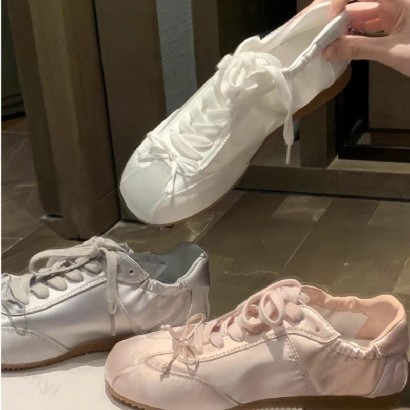 Fashion Autumn Women Ballet Flat Shoes 2025 New Fashion Vintage Casual Shoes Fashion Non-slip Retro Bow Breathable Outdoor Leisure Shoe