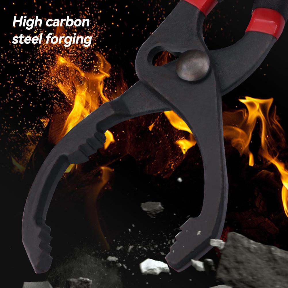 10"/12" Verstellbare Autoölfilterzange Klemme Filterschlüssel Auto Wartung Reparatur Handwerkzeug für Auto LKW Motorfilter