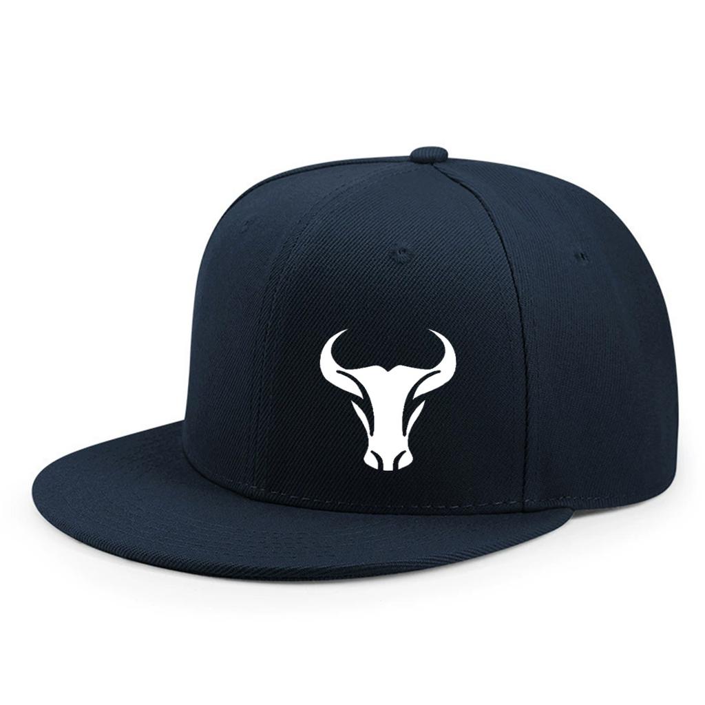 Bull Patterned Baseball Cap Lightweight And Unisex Adjustable Outdoor Sports And Leisure Hat Hip Hop Style Daily Wear