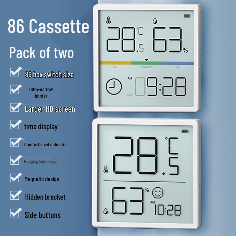 Bodefu HC 2-Pack Indoor Temperature and Humidity Monitor