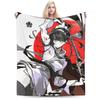 Eito HUNDRED LINE Knitted Blankets Flannel Last Defense Academy Lightweight Throw Blankets for Outdoor Travel Bedspread