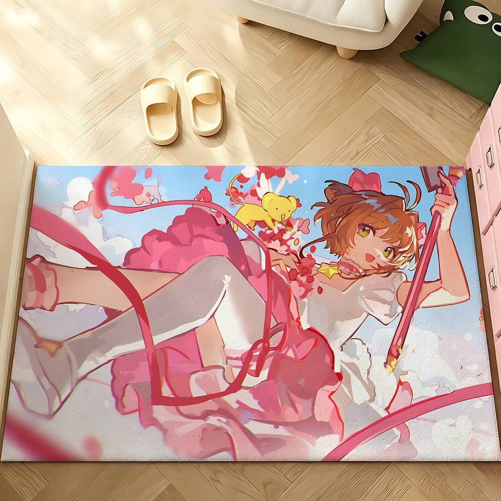 Anime-C-cardcaptor-Sakura-S Kawaii Carpet Bathroom Anti-slip Mat Door Mat Home Decoration Mat Entrance DoorMat Scratch-resistant