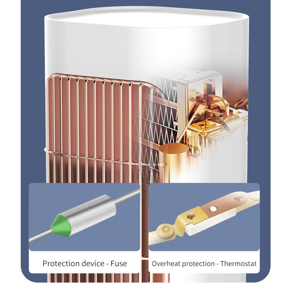 Electric Heater Warmer Heating Fans Vertical Heater Warmer Machine PTC Fast Heating For Home Bedroom Office 90° Shake Head