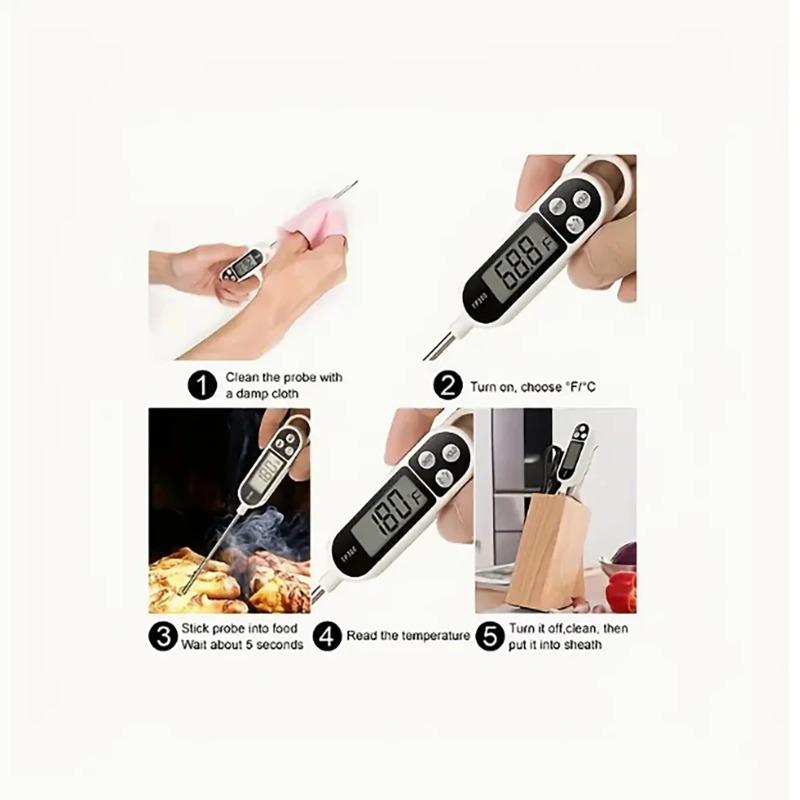 1PC  Professional Kitchen Digital Pen Thermometer-accurate Temperature Measurement for Cooking, Baking and Food Safety-meat