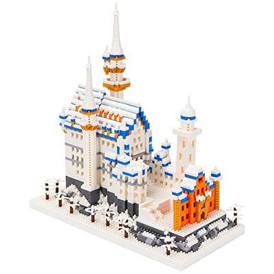 LULUFUN Micro Blocks Swan Castle Block Set, Building Toy, Mini Neuschwanstein Castle, Assembly Required, Men, Women, Adults, Celebration Gift, New Yea