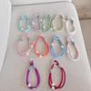 N402 Shiny Dopamine Color Block Woven Anti-Theft Mobile Wrist Lanyard