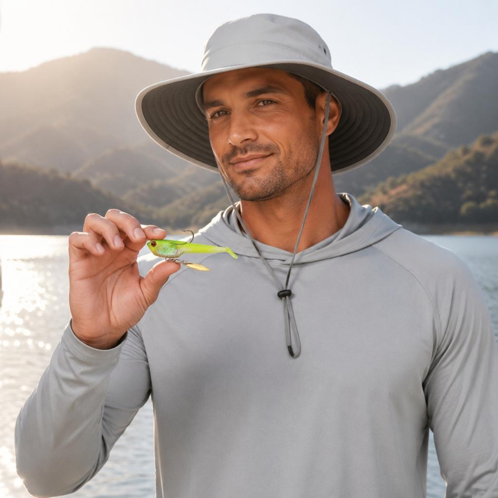 Soft PVC Fishing Lure Set with Lead Fish Tail Hook and Noise Plate Spinning Blade for Freshwater and Saltwater Fishing Tackle Accessories