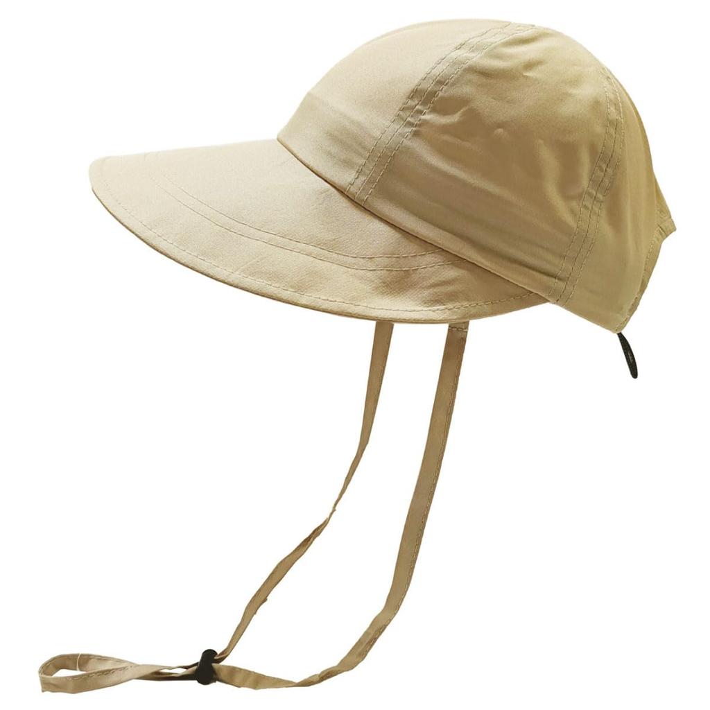Basicunque Cap Beige Dusp Wide Visor UV Cut Water Repellent Washable Quick Drying Antibacterial Deodorizing Women's