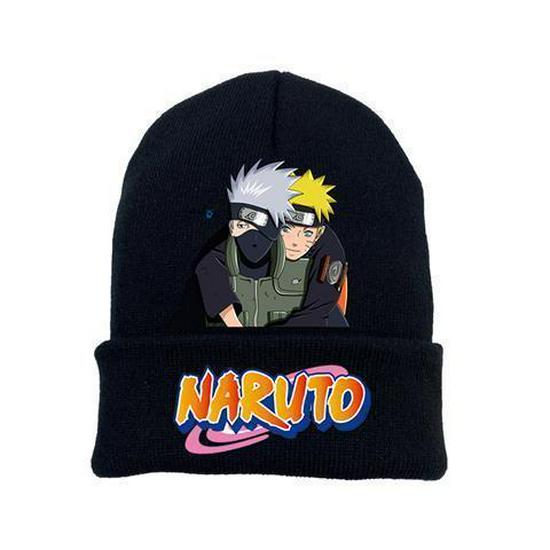 Pletená čepice Anime Naruto & Sasuke - Teplá zimní móda pro muže a studenty