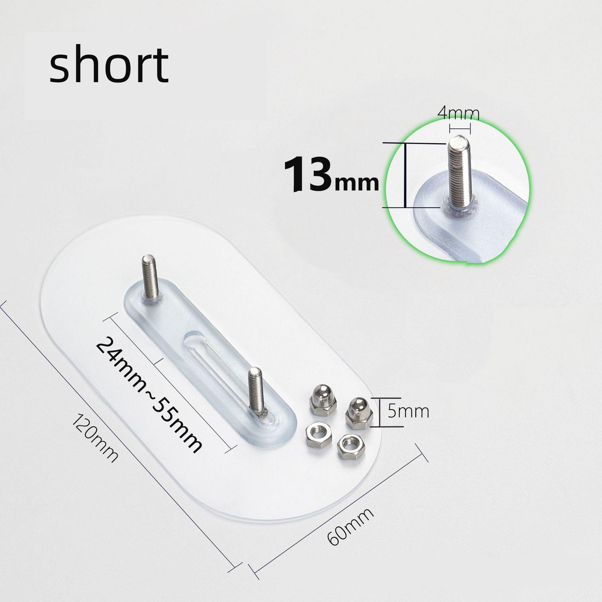 

Прозрачные прочные наклейки-шурупы Двойные гвозди Регулируемые Без пробивания Водонепроницаемые Кухонные шурупы Крючки Аксессуары для ванной комнаты