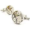 Used MEL Round Mechanical Movement Gear Cufflink Frameless Cufflink (Alloy)