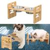Overhead Dog Cats Feeders Regulable Wooden Stand With Stainless Steel Bowl for Healths Postures Cats And Small Dogs