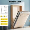 White Bed Hinge Bed Rail Brackets Medium Size Iron Stainless Steel Heavy Duty Capacity for Murphy Bed Furniture Hardware