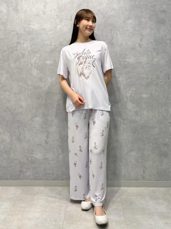 gelato pique CAT Print Long Pants PWCP252266 LAV Women's