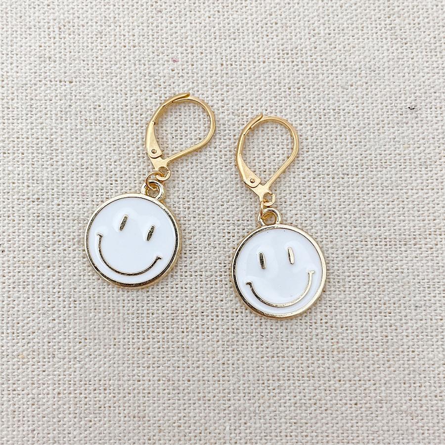2025 New Fashion Women Christmas Santa Claus Snowman Smiling Face Earrings Women Christmas Party Hanging Dangle Earring Jewelry