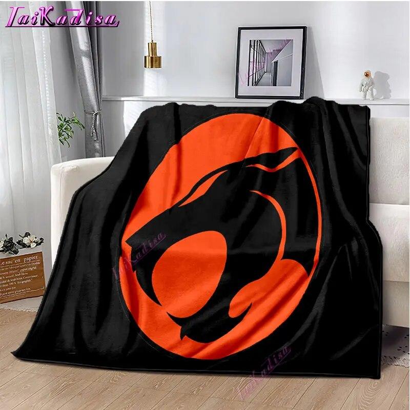 Thundercats Throw Blanket Cartoon Soft Cover Lightweight Warm Cartoon Blankets for Kidsroom Bedroom