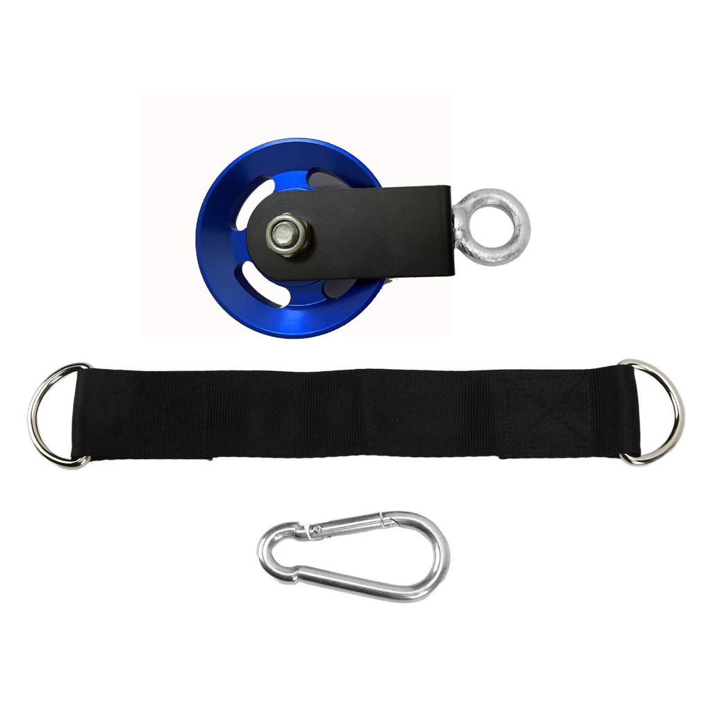Round Cable Pulley, 360 Degree Rotation Pulley for Rope DIY Gym Fitness Equipment Cable Machine Wire Rope Pulley Reel