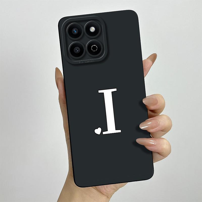 Funda for Honor 200 Smart Case Camera Lens Protection Cute Letters Silicone Shockproof Phone Cover for Honor 200 Smart 5G Capa