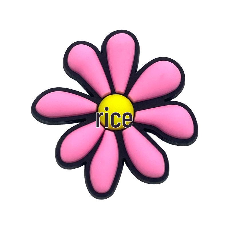 Fresh Pink Cute Shoe Flower Buckles - Croc Accessories
