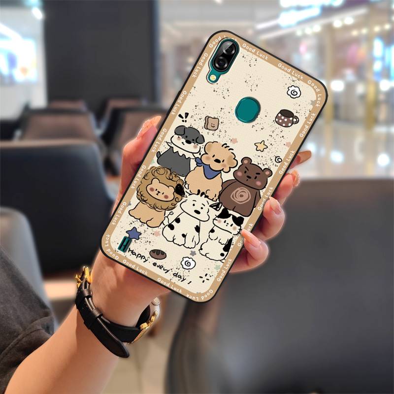 Durable Cute Phone Case For Blackview A60 Pro Waterproof Silicone Graffiti Anti-knock Phone Pouch TPU Soft Case Cartoon