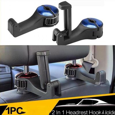 1PC Einstellbare Auto Kopfstütze Haken Mobile Ständer Auto Telefon Halter Verschluss Sitz Zurück Aufhänger