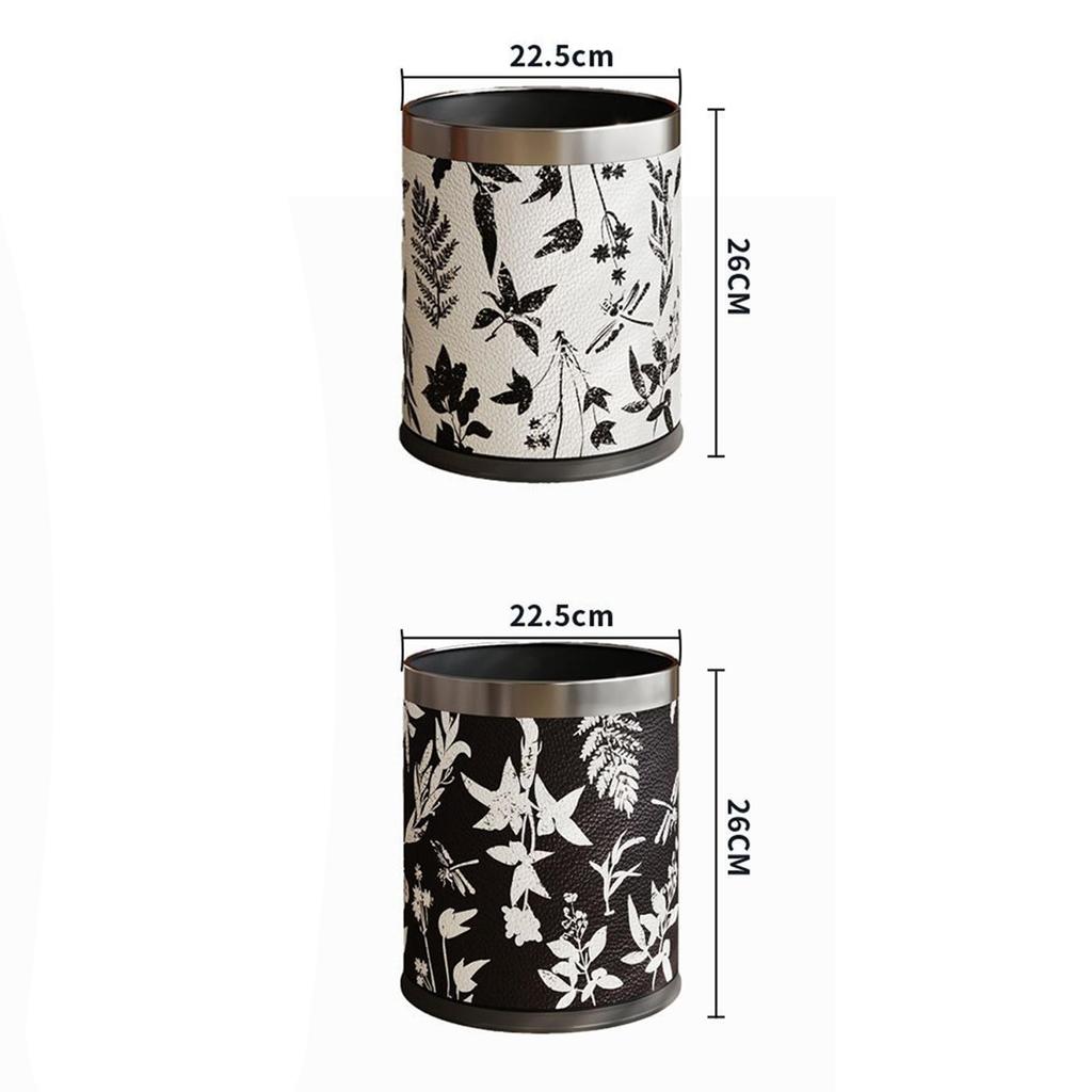 Trash Can Garbage Bin Household Reusable Stylish Versatile Waste Bin Rubbish Bin for Indoor Bedroom Office Dorm Laundry Room