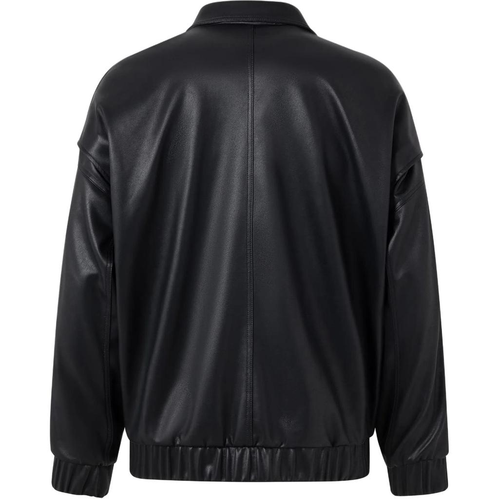 Adidas Originals FEIFEI RUAN Leather Jacket Unisex Black (Unisex) Leather Jackets IX4244