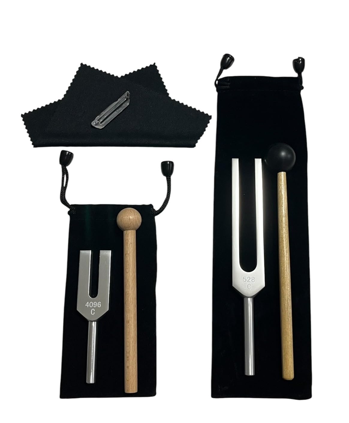 

[семь миров] Кристальный камертон, Камертон, 528 Гц, 4096 Гц, Медитация, Исцеление, Легкий набор из 8 предметов, Включает 2 камертона и мини-кристаллы