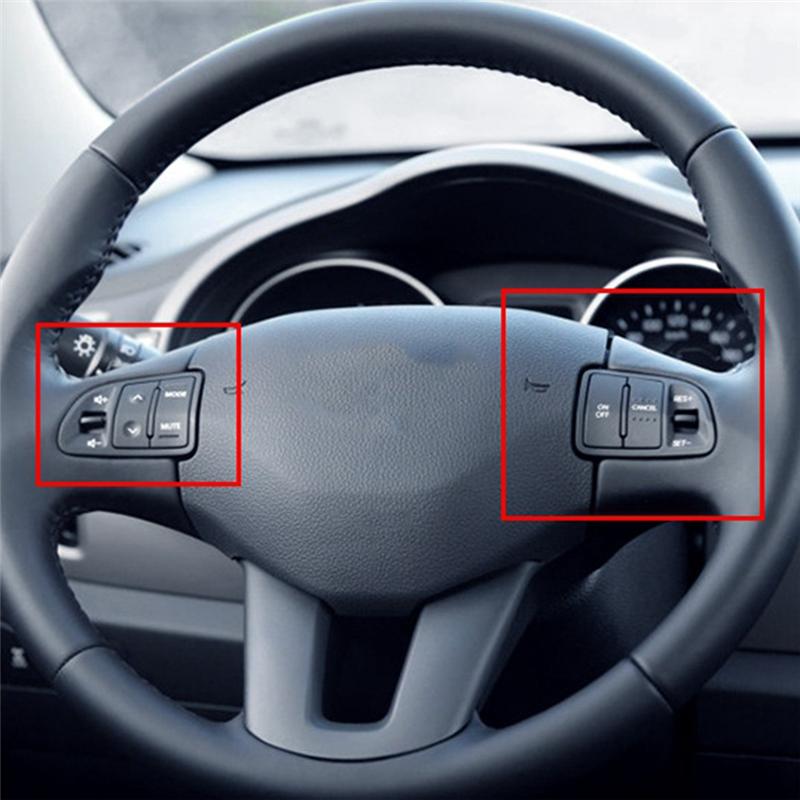 Portable Car Steering Wheel Button With Heating Harness 96700-3W502 For Kia Sportage 2011-2016 Cruise Volume Control Switch Repl