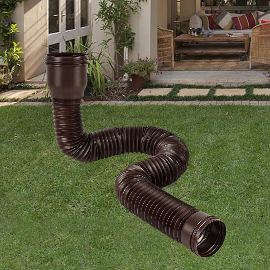 

Rain Gutter Downspout Extension for Improved Water Flow коричневий