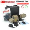 Eotech Holografisches Kollimator 558 Rotpunktvisier G43/G33/G45 3X 5X Vergrößerer Airsoft Jagdausrüstung mit 20mm Schienenmontagen & QD-Hebel