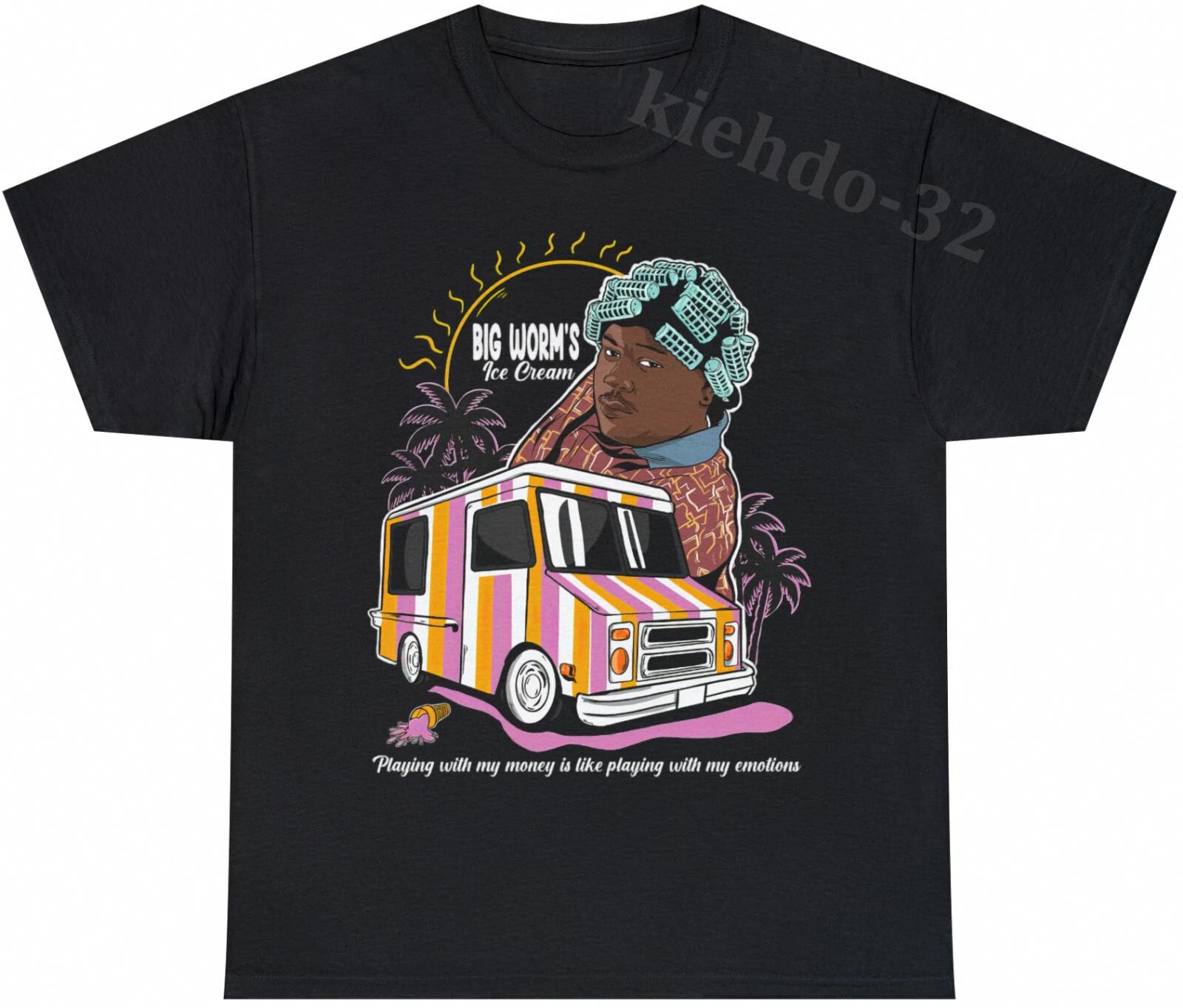 Friday 1995 Big Worm Ice Cream Funny Vintage Look S-5XL Tee Men Women Unisex XS