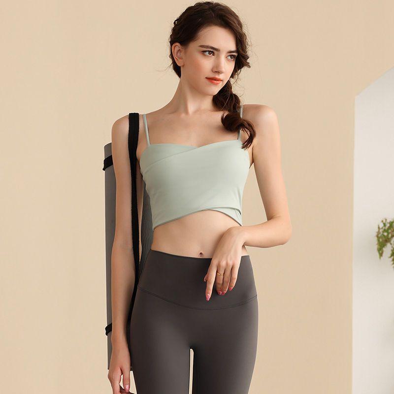 Exercise Underwear Bra Women's Beauty Back Fitness Vest Breast Holding Yoga Vest Training Bubble Wrap Tops 2023 New Arrival