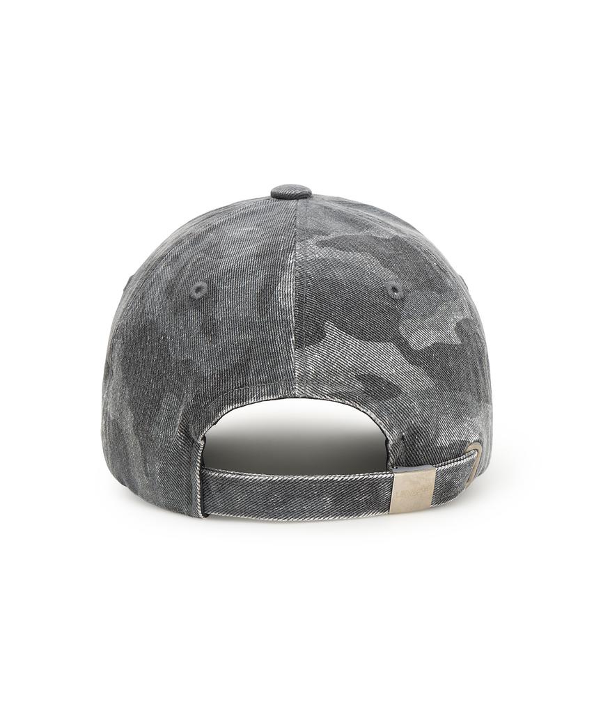 Leubase Gothic Logo Washed Ball Cap_Gray Camo