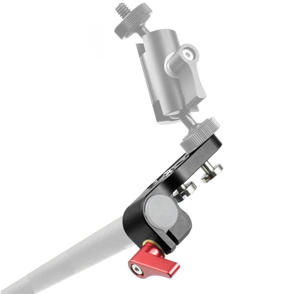 Professional 15mm Rod Clamp Aluminum Alloy Single Rod Mount Adapter Connector for Camera Support System Microphones