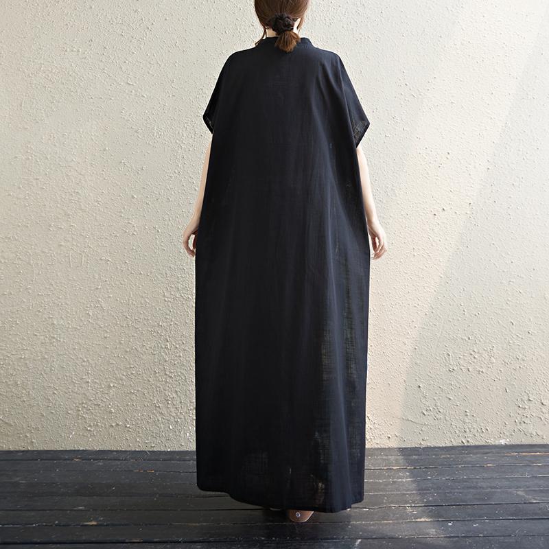 DIMANAF 2025 Summer Plus Size Dress Basic Women Loose Long Vintage New Oversized Floral Dress Maxi