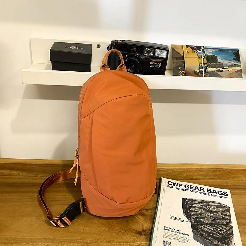 Light Multi-pocket Men's Crossbody Chest Bag Casual Nyl Waterproof Female Handbags Outdoor Sports Portable Women Shoulder Bags