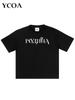 Mens TShirt Graphic 100 Cotton Tops Oversized Summer Tees Fashion Short Sleeves Y2k Streetwear Korean Popular Clothes