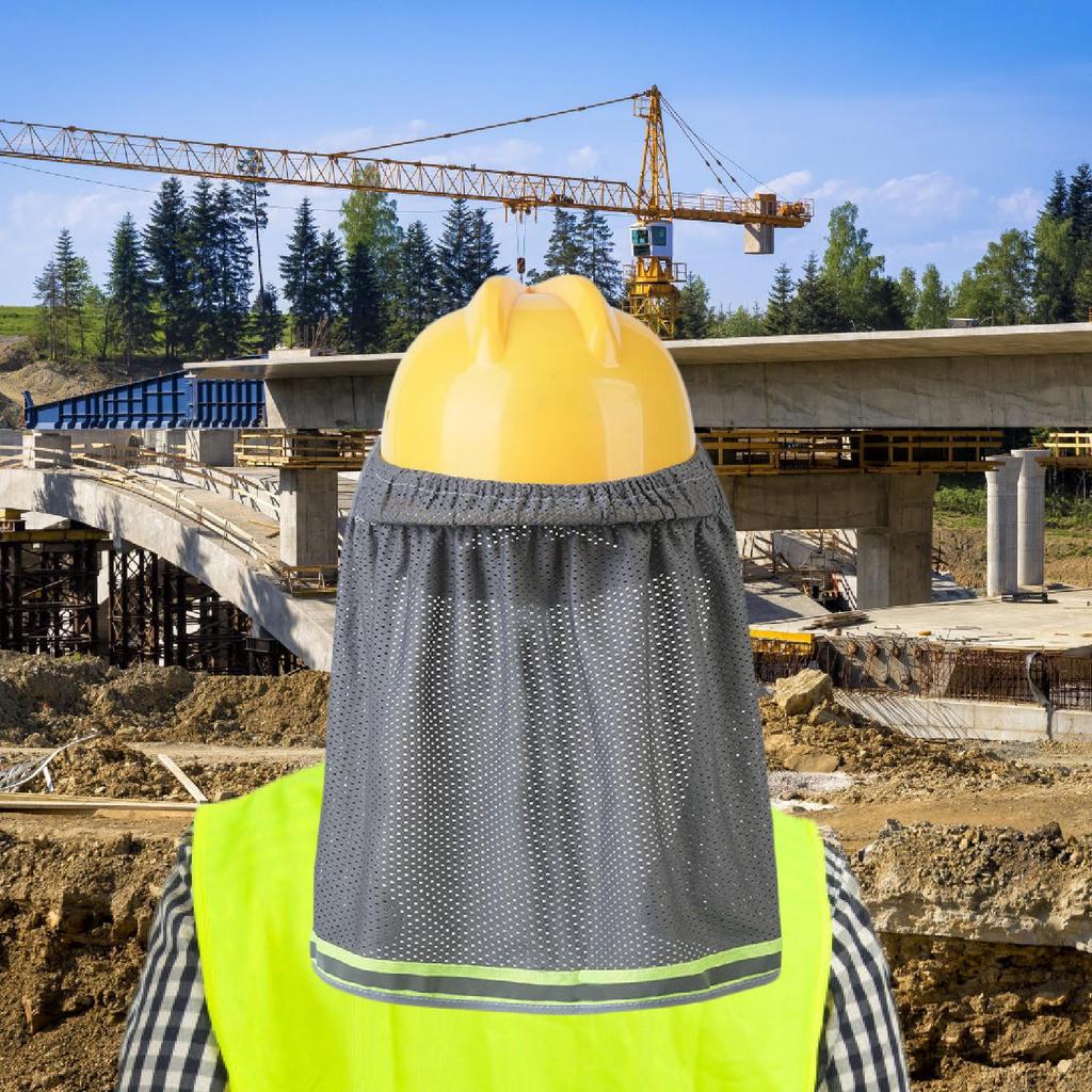 For Hard Hats, Sun Visor, Portable, Practical, with Neck Flap, Protection Construction
