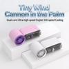 Portable Mini Handheld Pocket Fan With Led Display Usb Rechargeable 100 Speed Adjustable Fan