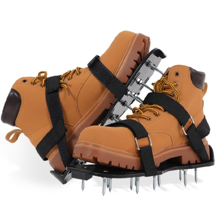 Universally fit Aerating Footwear With 28mm/1.1in Steel Spikes Spiked Shoes For Gardening Landscaping Maintenance