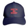 Shell Be Right Aussie Slang Baseball Cap Hats On Offer Hood Summer Hat Unisexs Big Size Hat Womens Beach Unisexs