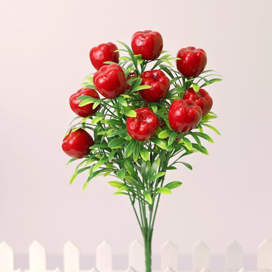 Vivid Appearance Realistic Artificial Fruit Artificial Orange Lemon Tree with Green Leave Branch Home Decor