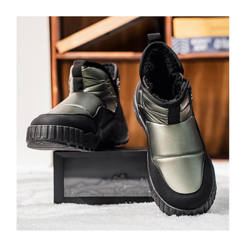 Men Winter Thickened Fleece Warm Non Slip Outdoor Casual Snow Boots
