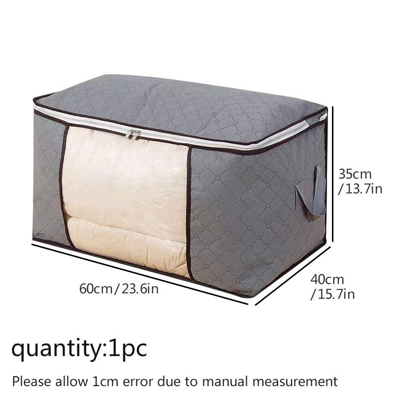 

Сумка для хранения одежды большой емкости, складные контейнеры для хранения одеял для организации гардероба в спальне 60x45x35cm