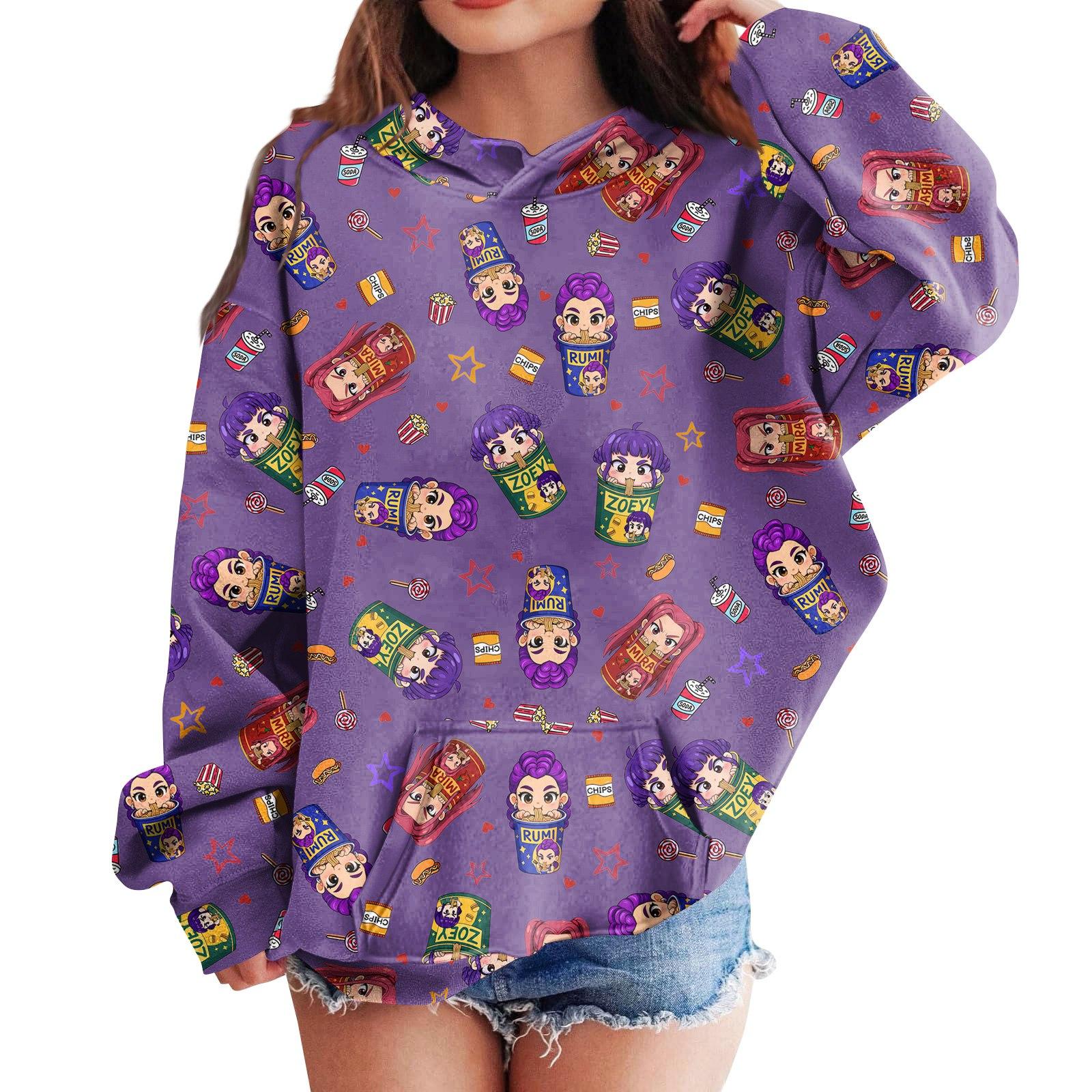 

Sweatshirts For Teen Girls Hoodies Long Sleeve Drawstring Pullover Cute Printed Hoodie Top 150