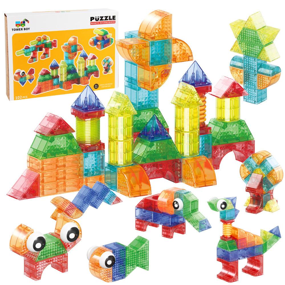 Magnetic Geometry Blocks For Kids With Abs Material And Multiple Construction Options For Learning