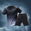 Men's T-shirt Sports Running T-shirt Shorts Quick-drying Breathable Short-sleeved Round Neck Activity T-shirt Outdoor Exercise Men's Sports Suit