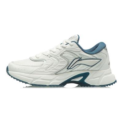 Trendige Stoßdämpfende Rutschfeste Verschleißfeste Atmungsaktive Leichte Low-Top Laufschuhe Herren Sneaker Weiß Blau ARLR013-1