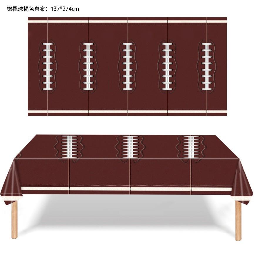 Super American Football Kids Birthday Party Cutlery Paper Plates Tissue Tablecloths Home Decoration